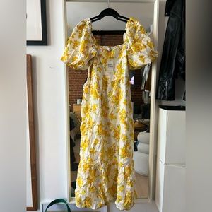 *Fall Sale* Faithfull the Brand Gamora Floral Midi Dress NWT SZ L